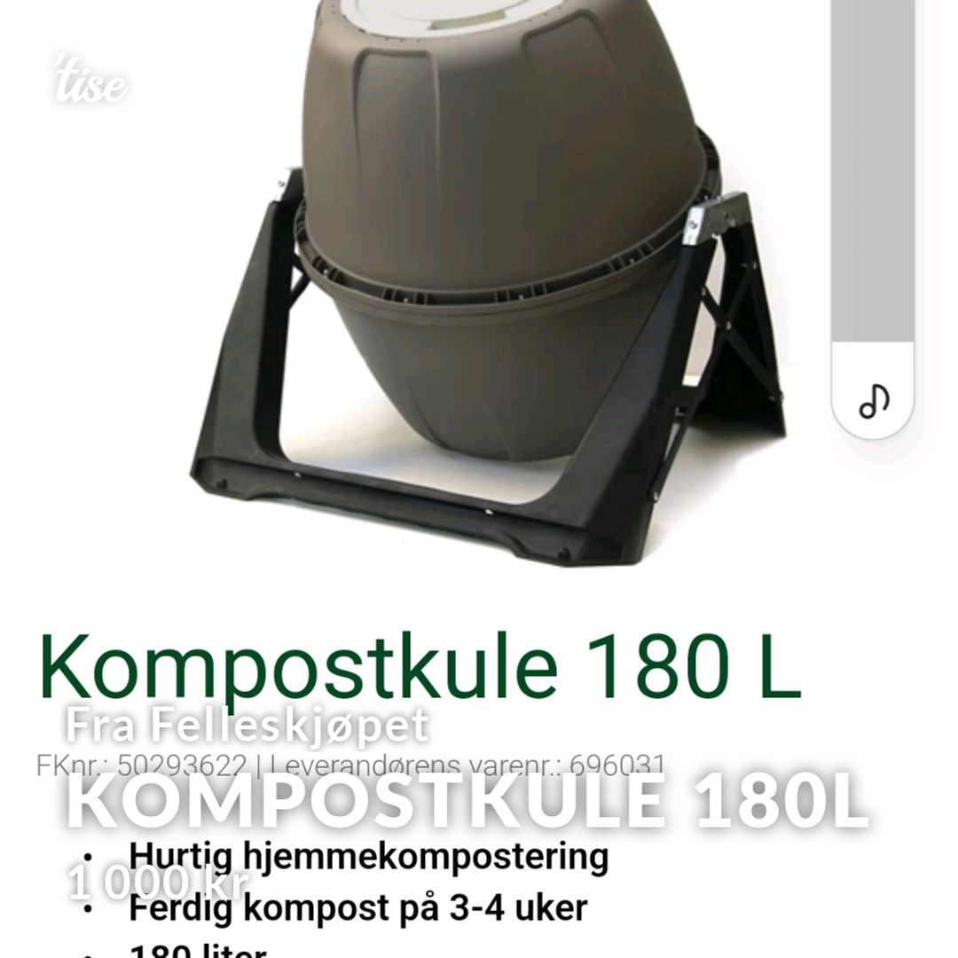 Kompostkule 180l