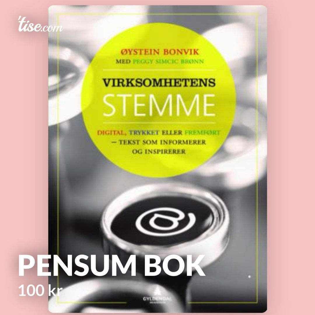 Pensum bok