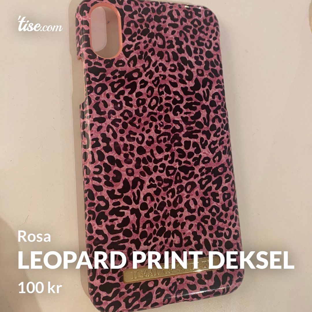 Leopard print deksel