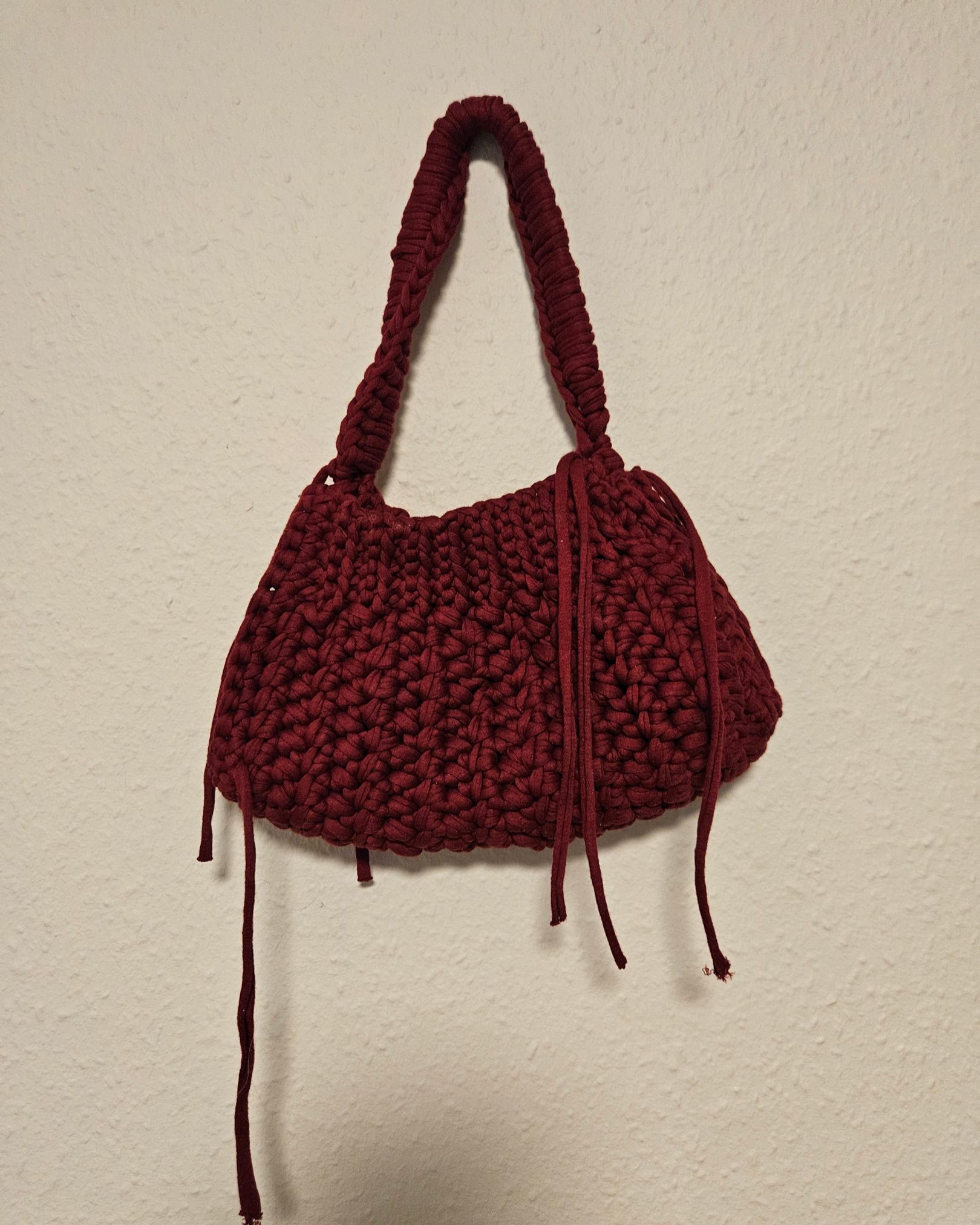 Cherry crochet bag