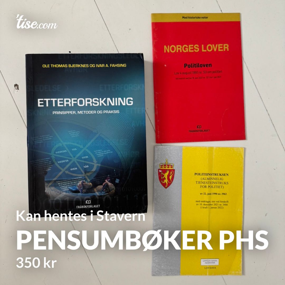 Pensumbøker PHS