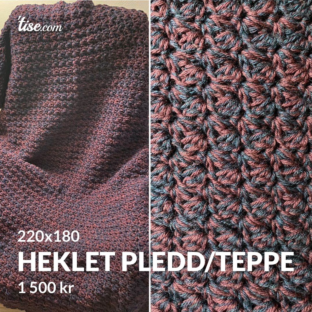 Heklet pledd/teppe