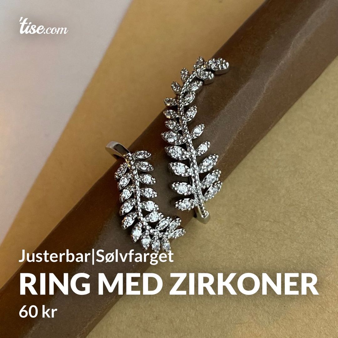 Ring med zirkoner