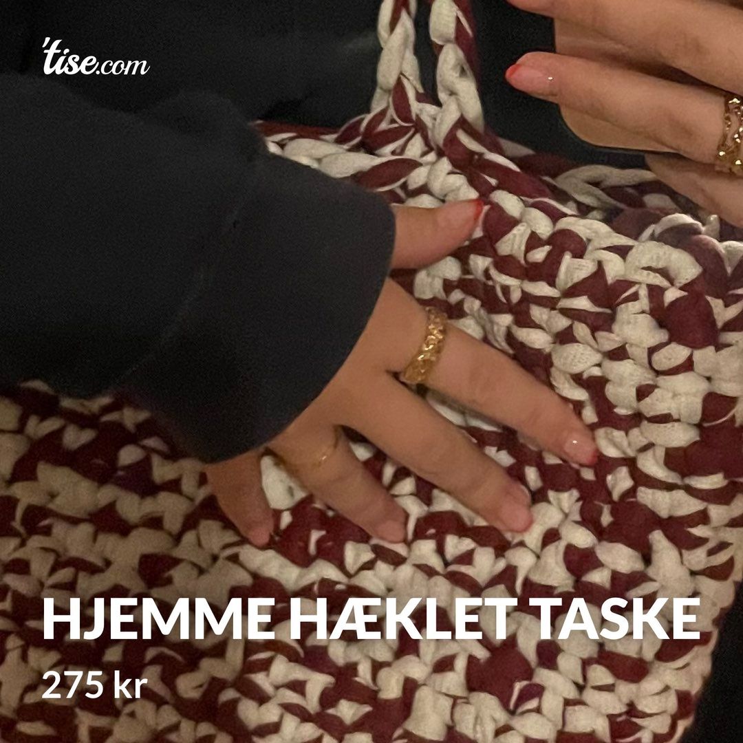 Hjemme hæklet taske