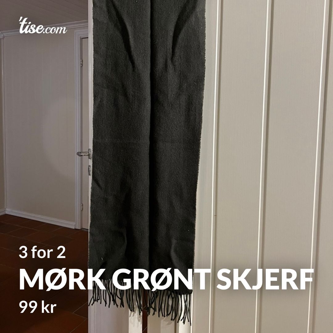 mørk grønt skjerf