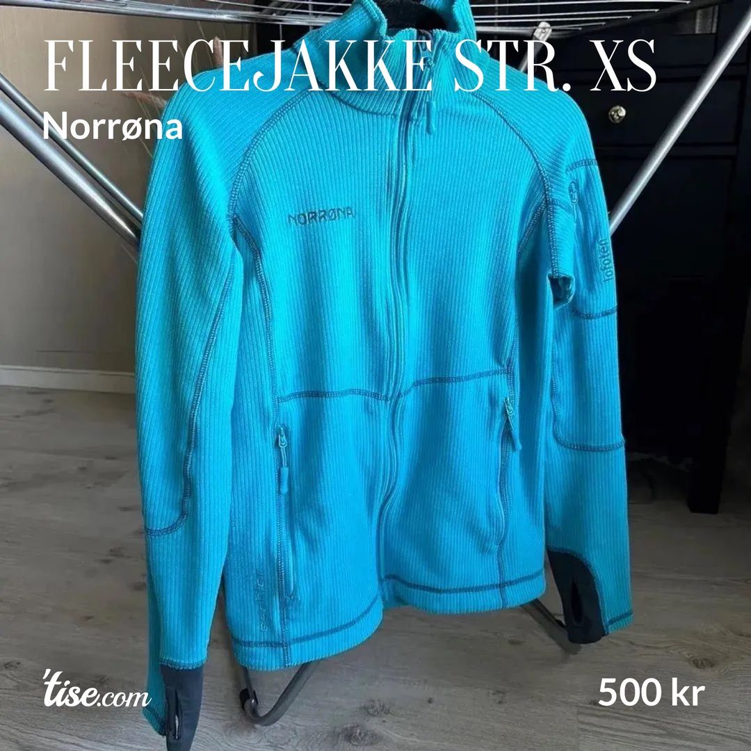 Fleecejakke str XS