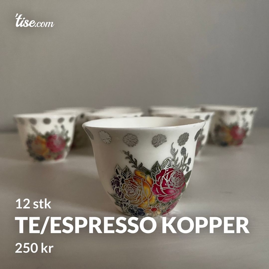 Te/espresso kopper