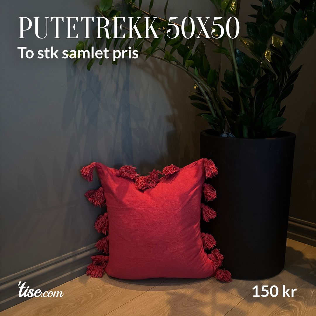 Putetrekk 50x50