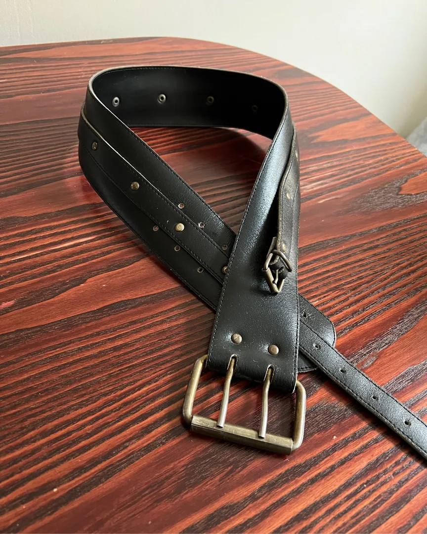 Black waist belt