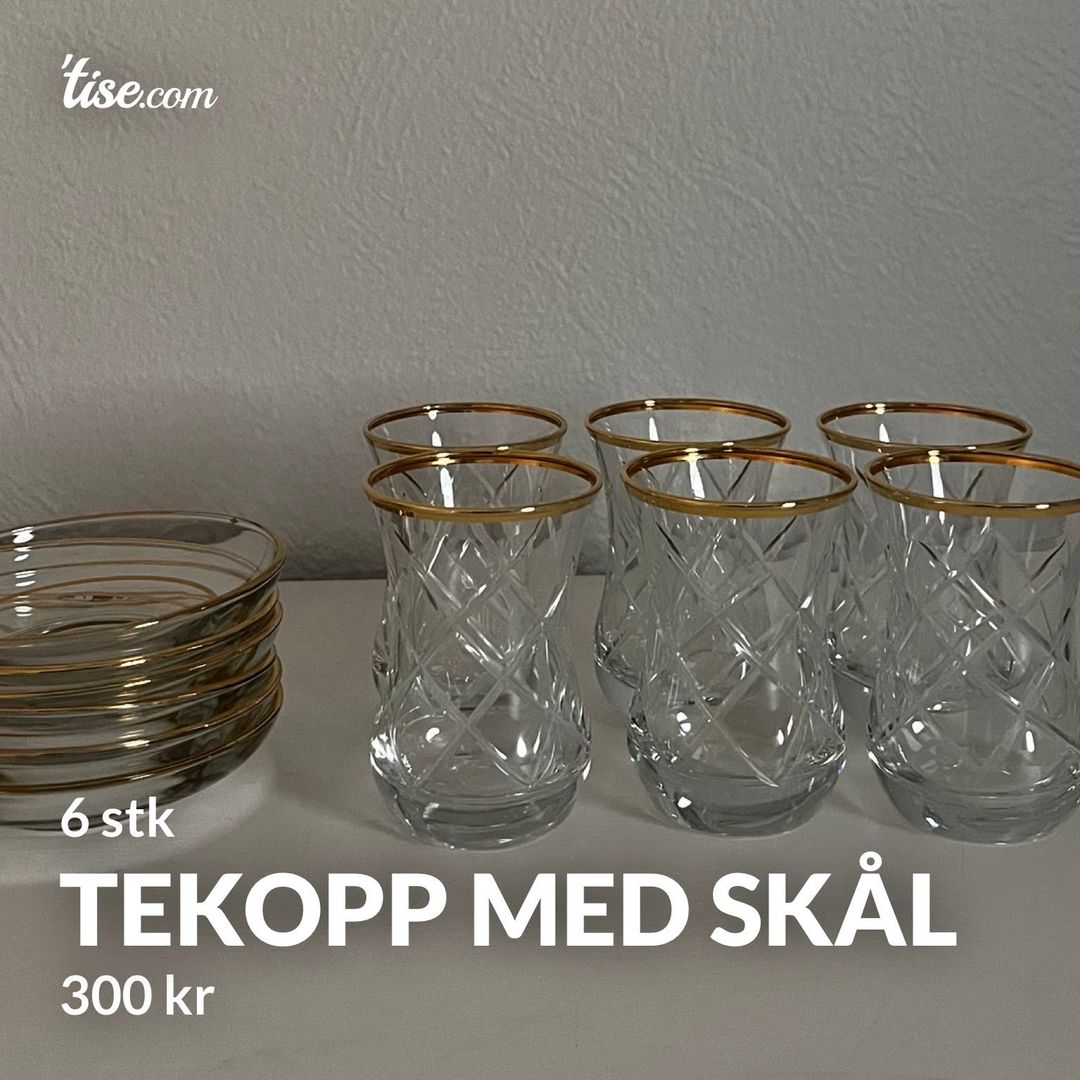 Tekopp med skål