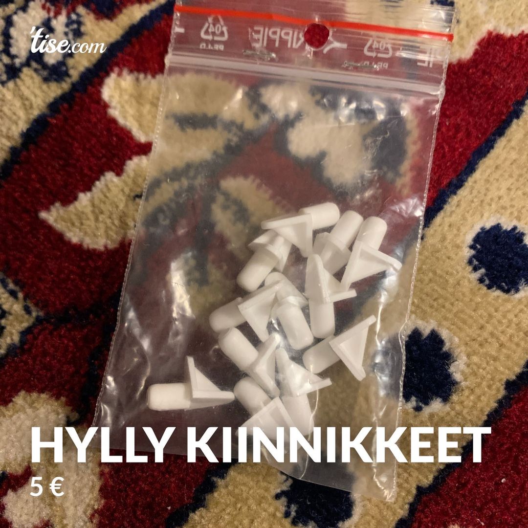 Hylly kiinnikkeet