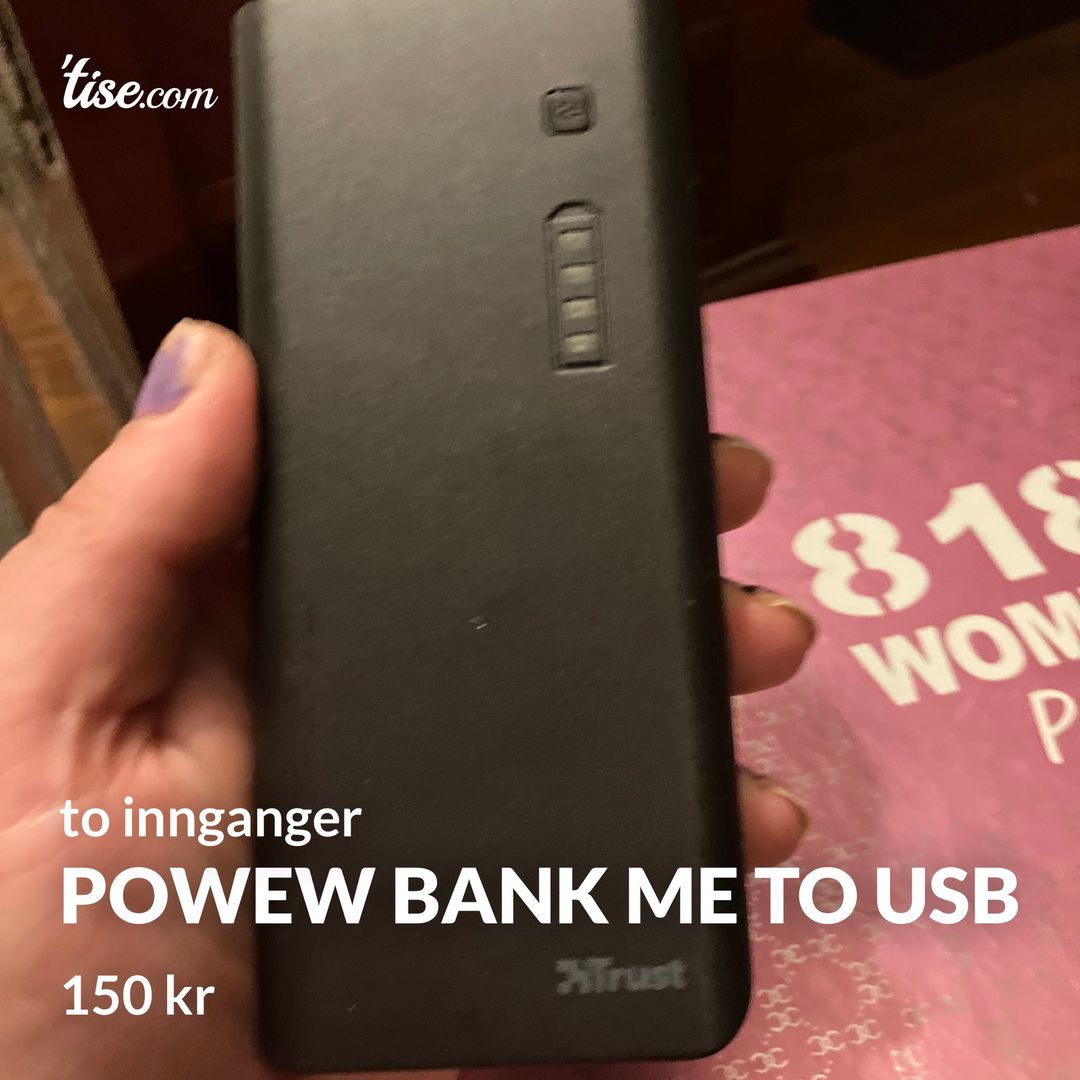 powew bank me to usb