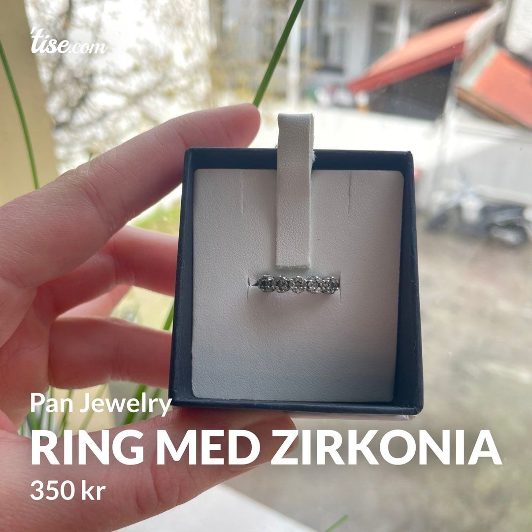 Ring med zirkonia