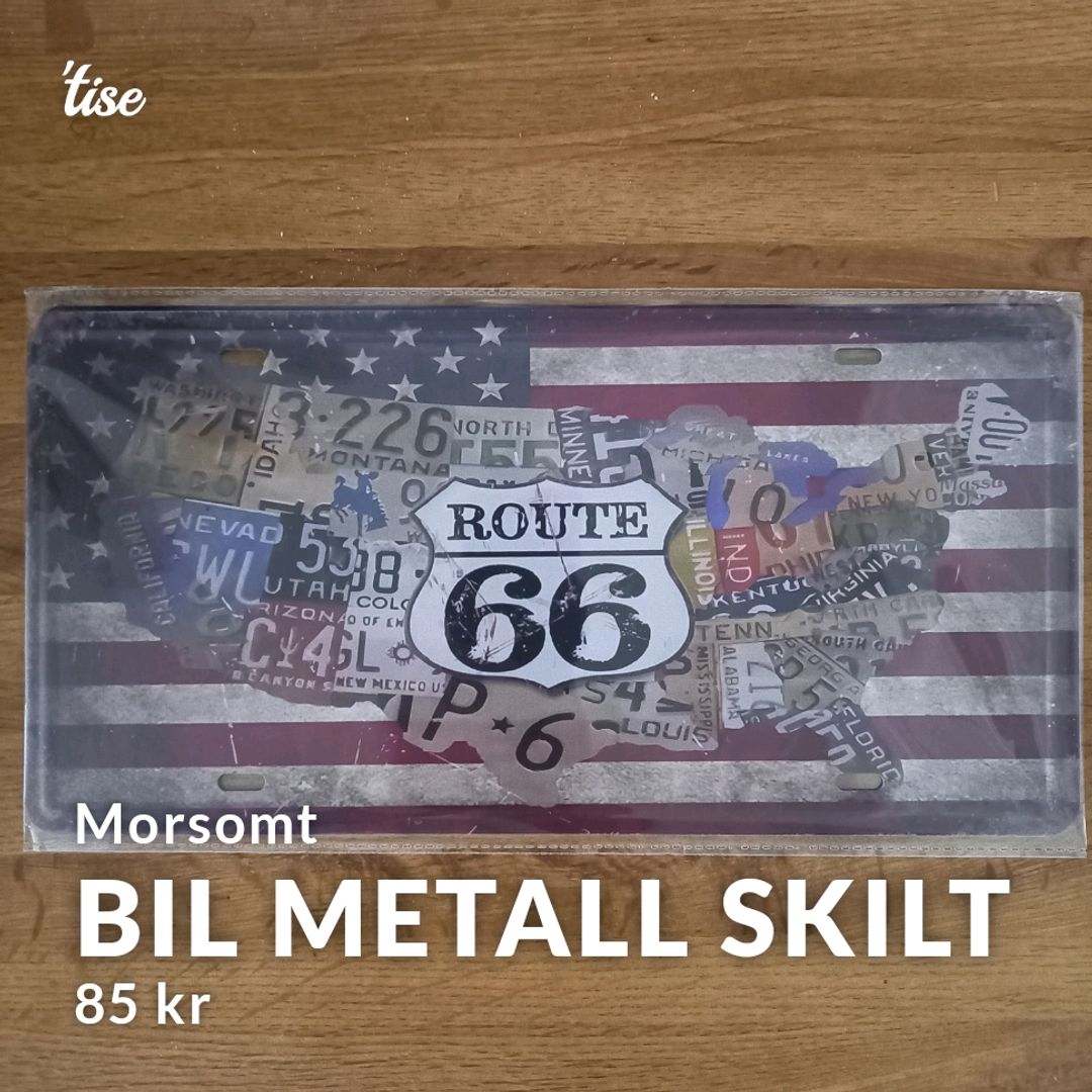 Bil Metall Skilt