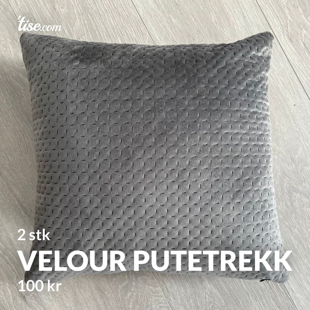 Velour putetrekk