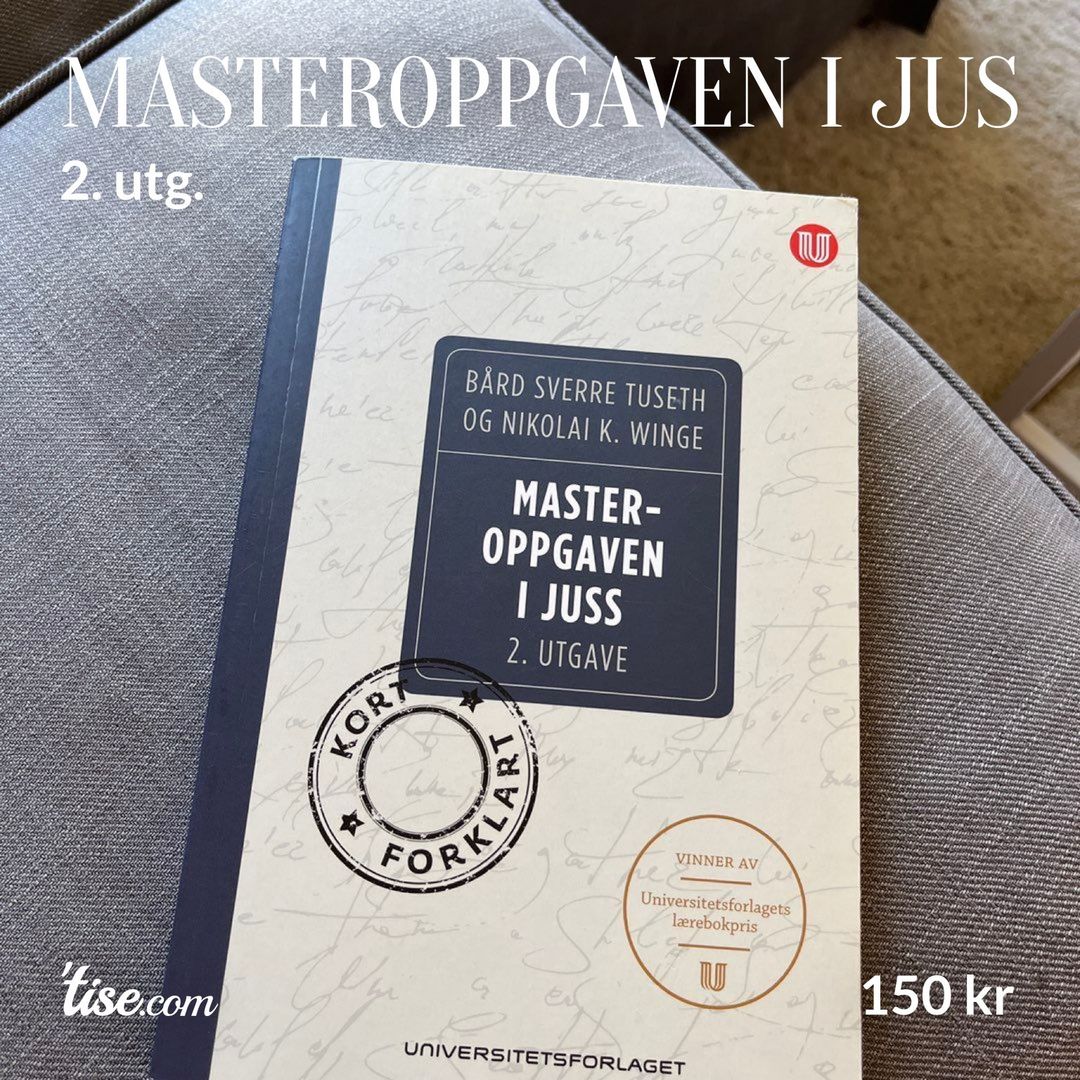 Masteroppgaven i jus