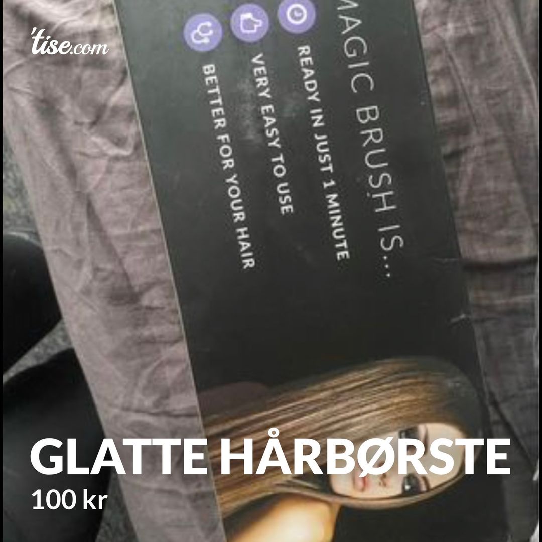 Glatte hårbørste