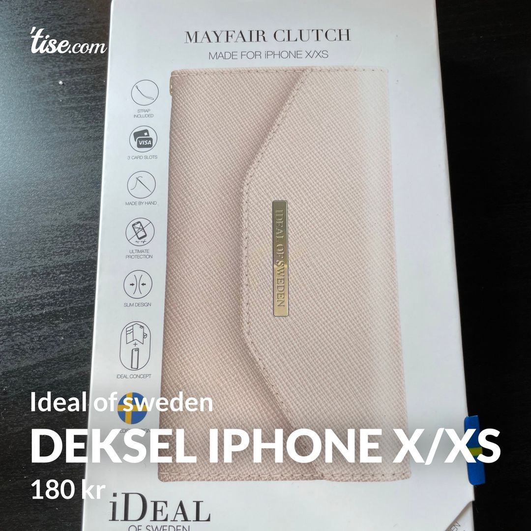 Deksel iphone x/xs