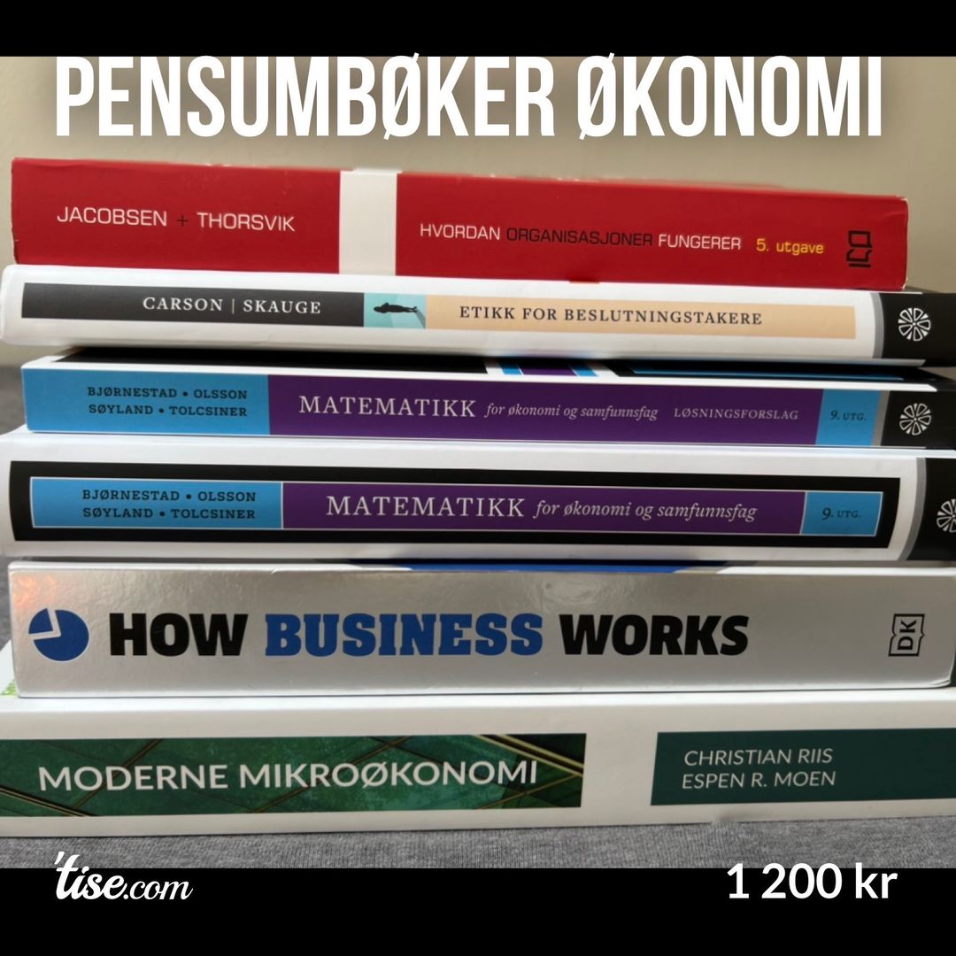 Pensumbøker økonomi