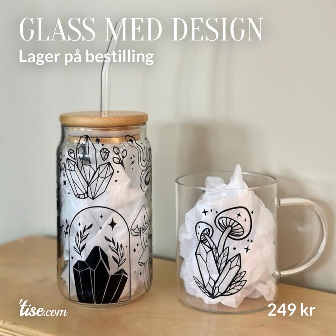 Glass med design