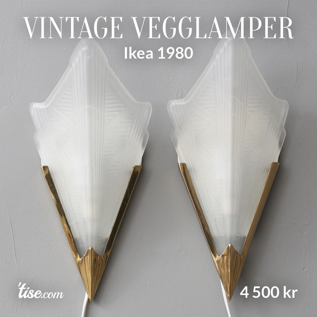 Vintage vegglamper