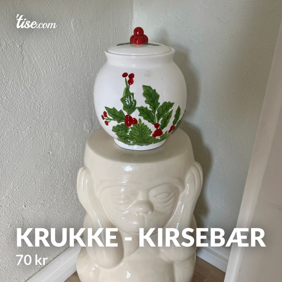 Krukke - kirsebær