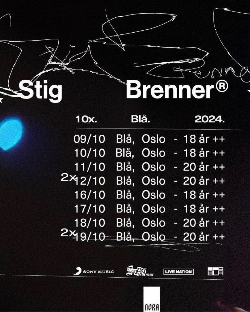 Stig brenner konsert