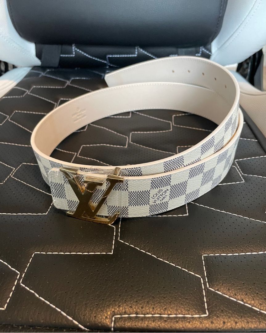 LV Belte Damier azur