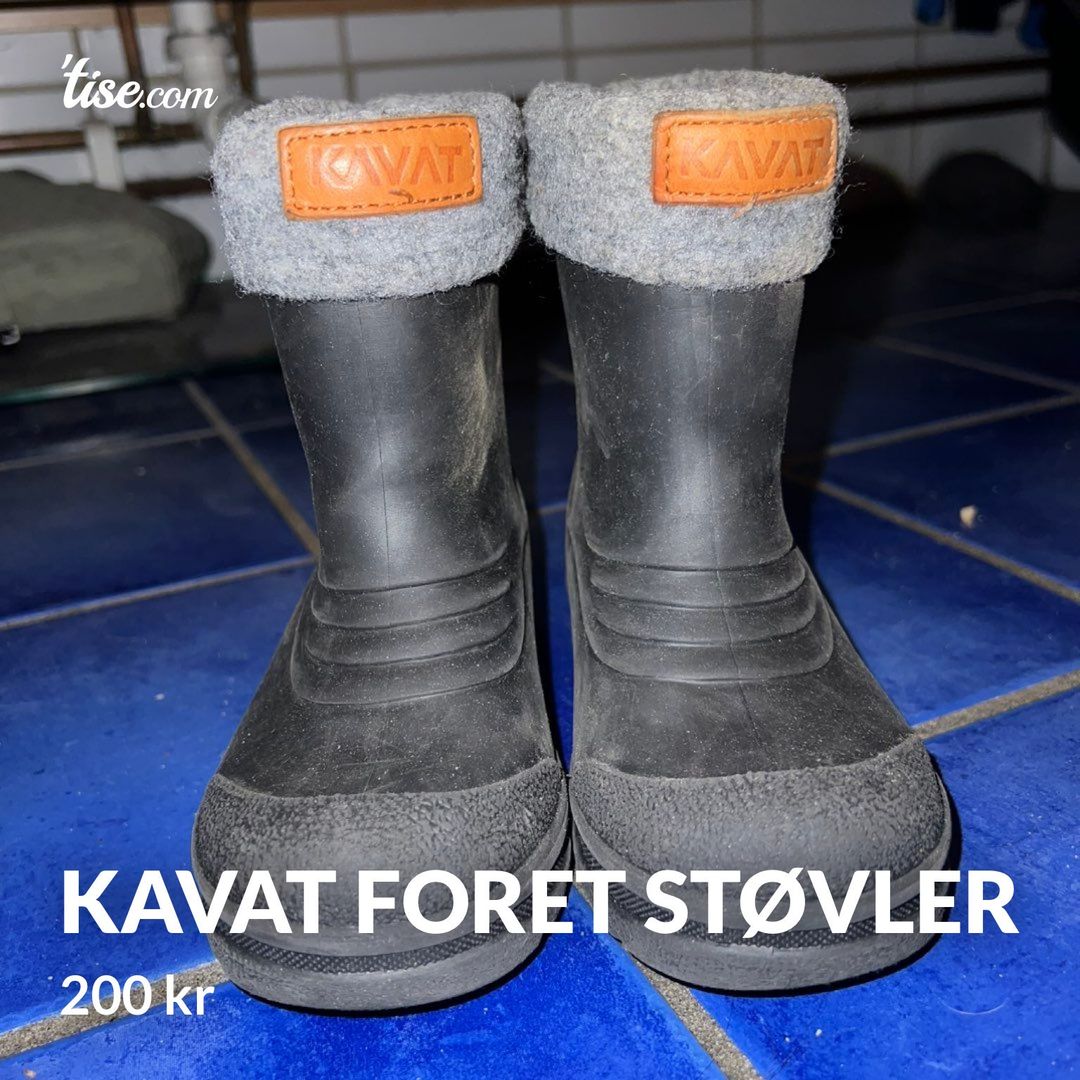 Kavat foret støvler