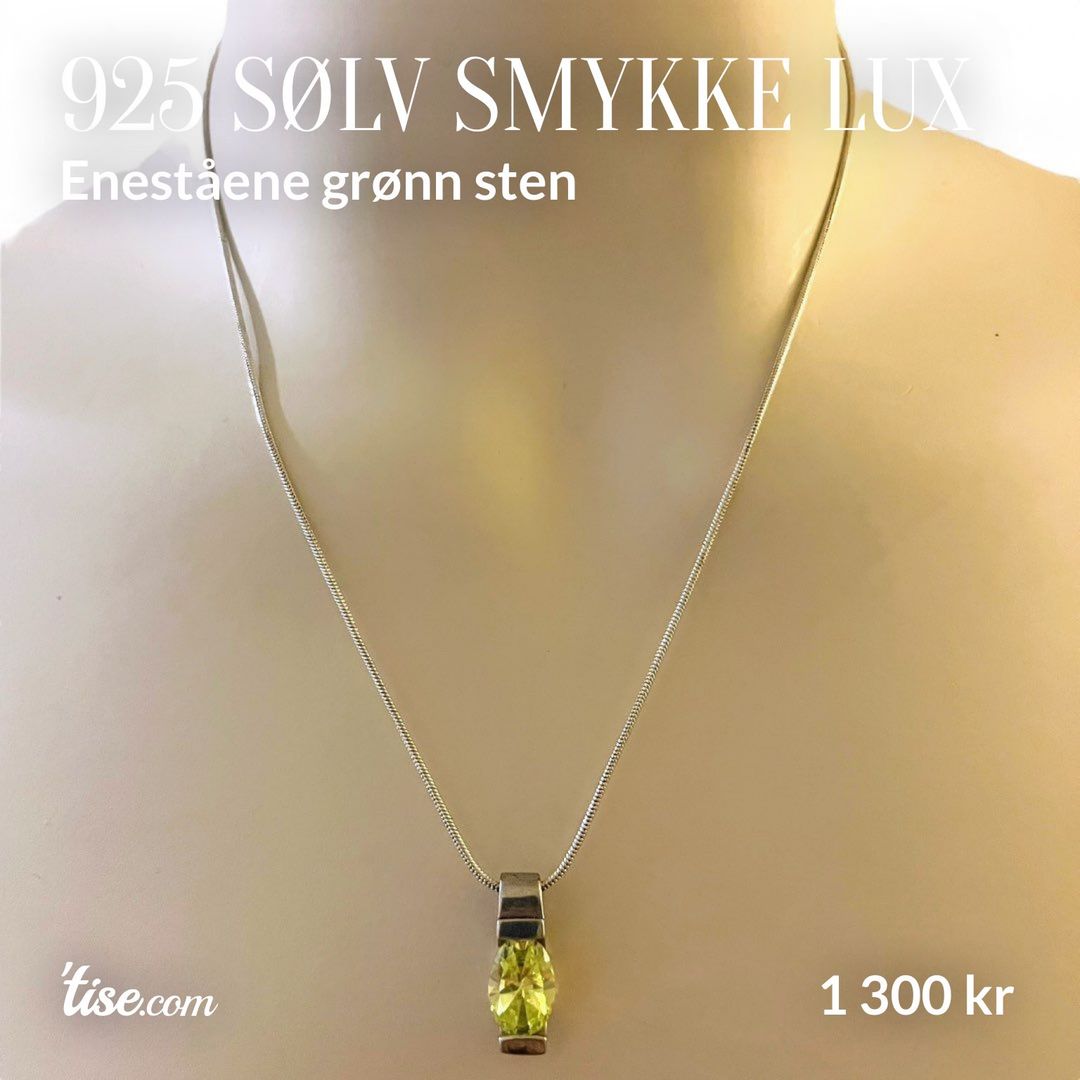 925 sølv smykke lux