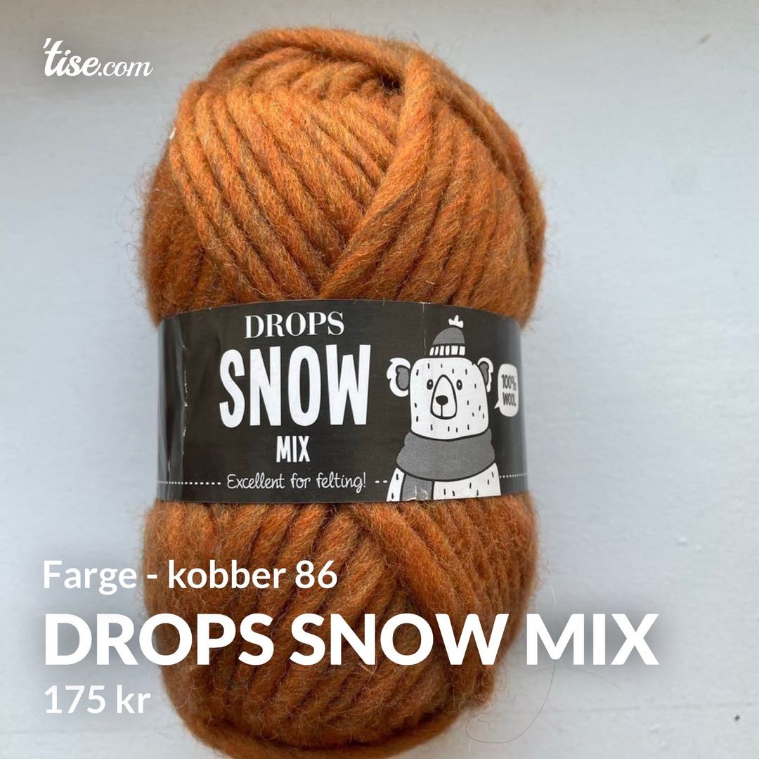 Drops snow mix