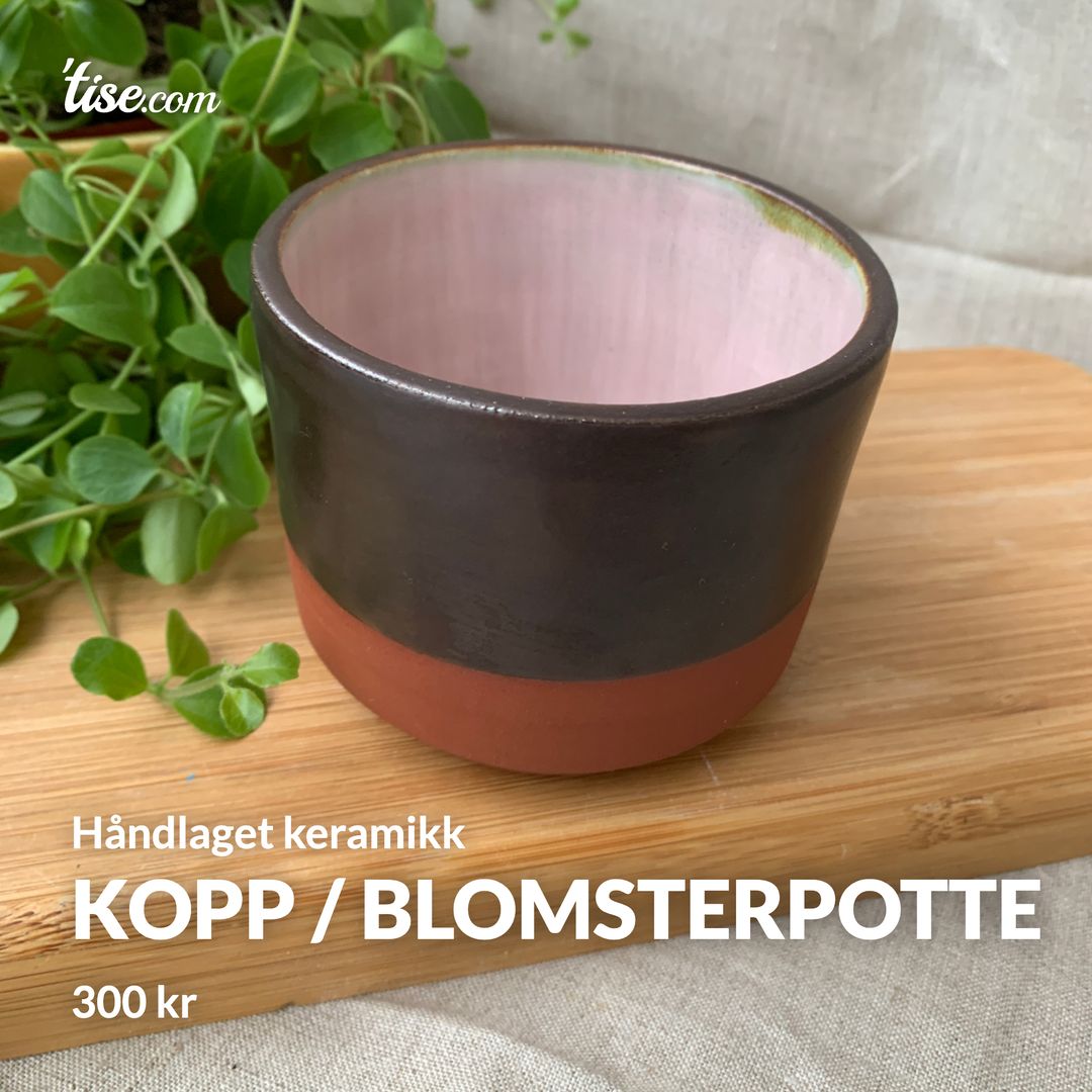 Kopp / blomsterpotte