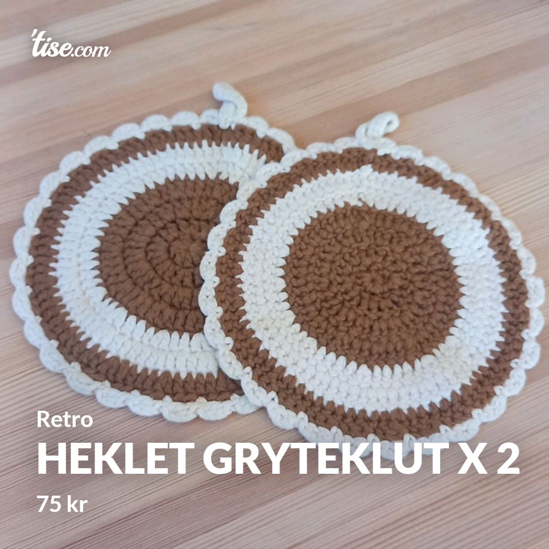 Heklet Gryteklut x 2