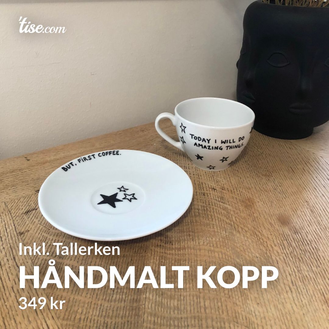 Håndmalt kopp