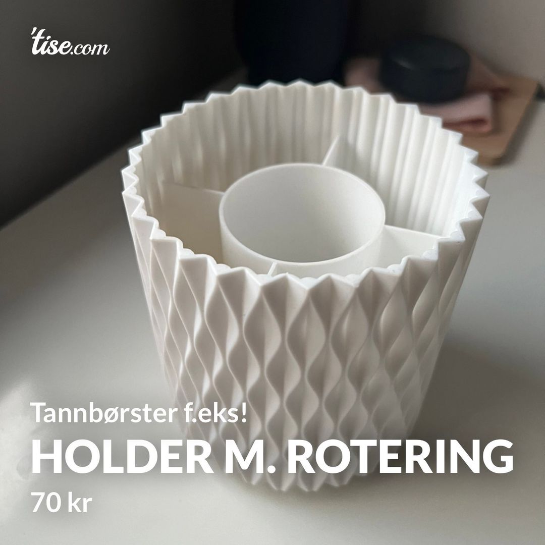 Holder m rotering