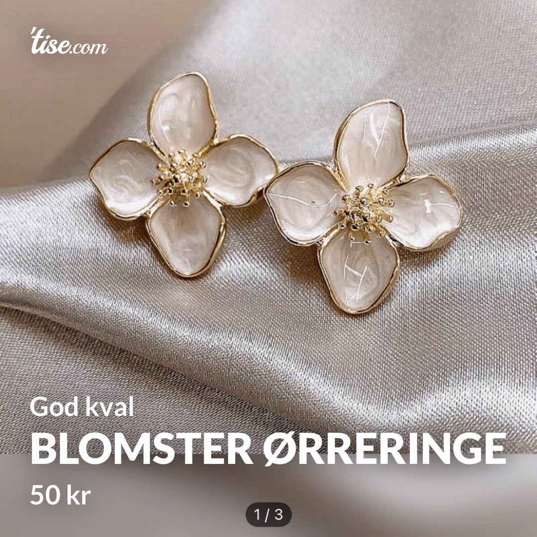 Blomster ørreringe