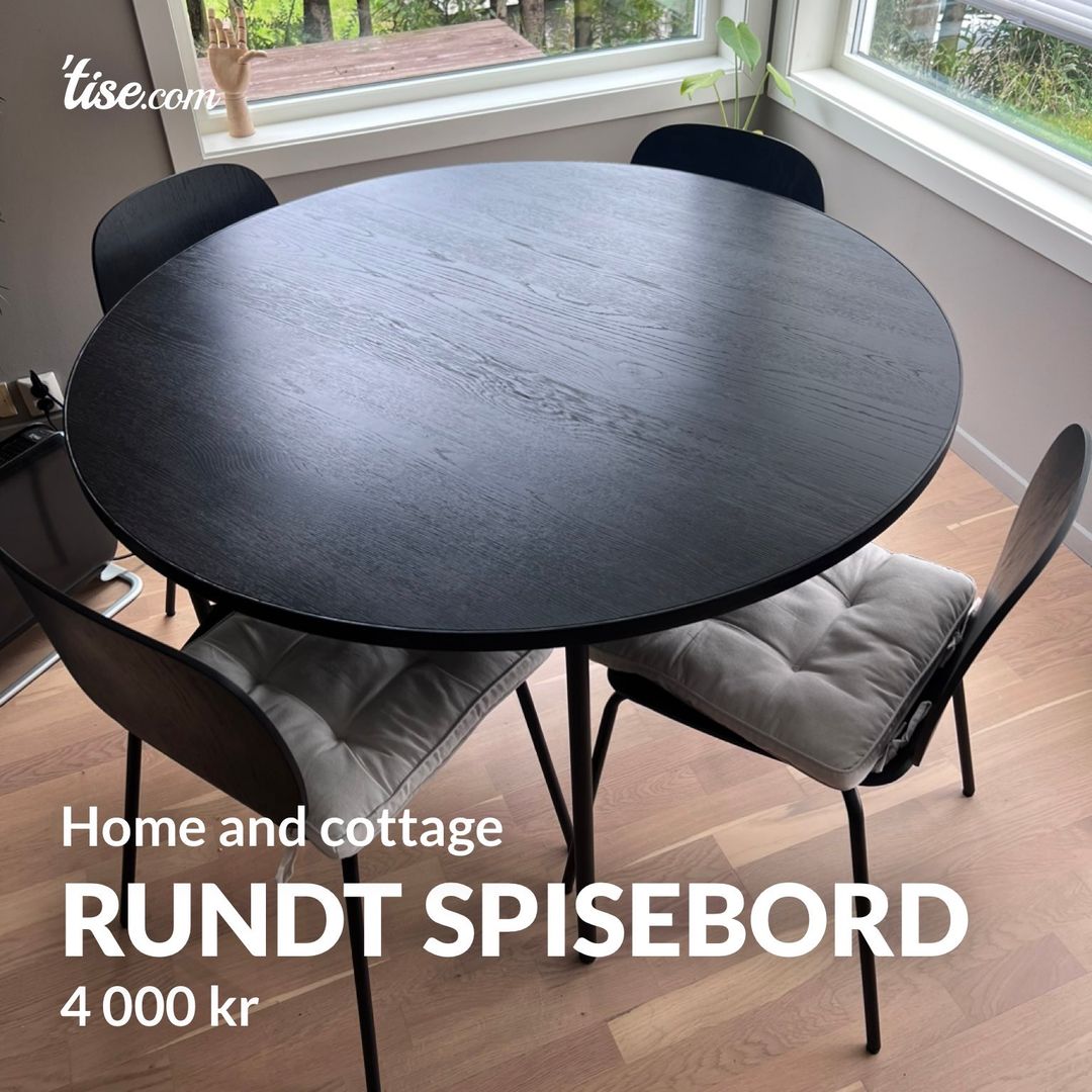 Rundt spisebord