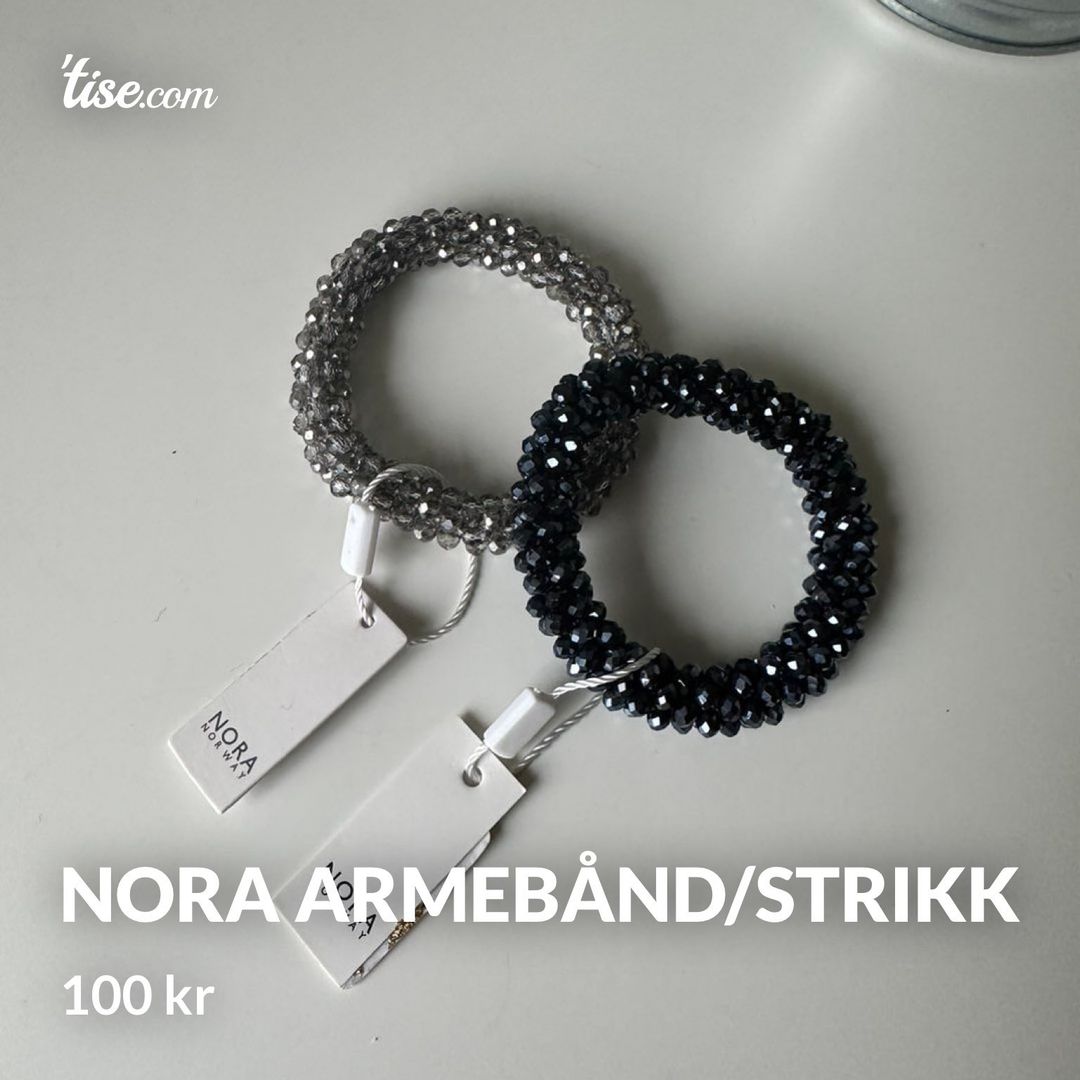 Nora armebånd/strikk