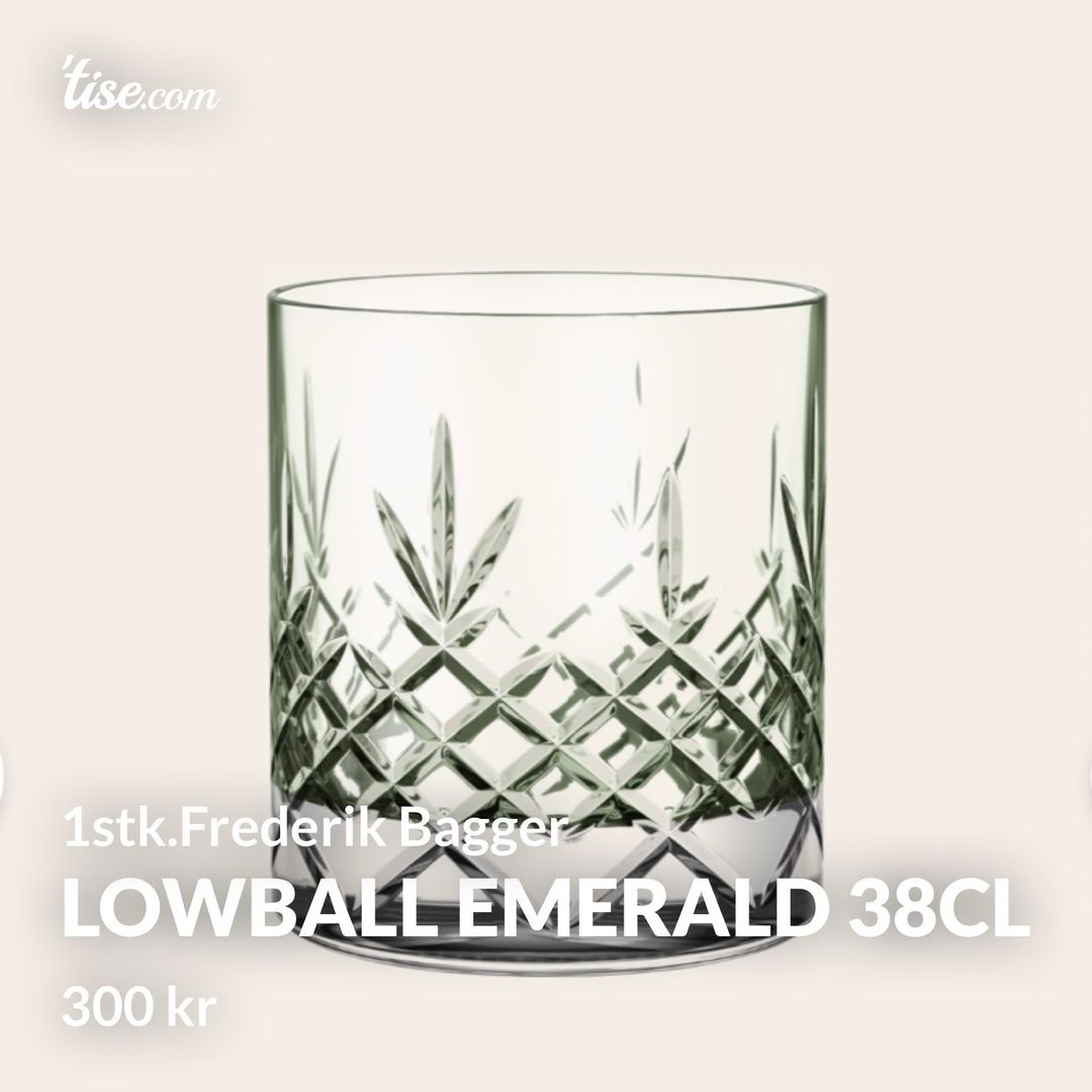 Lowball emerald 38cl