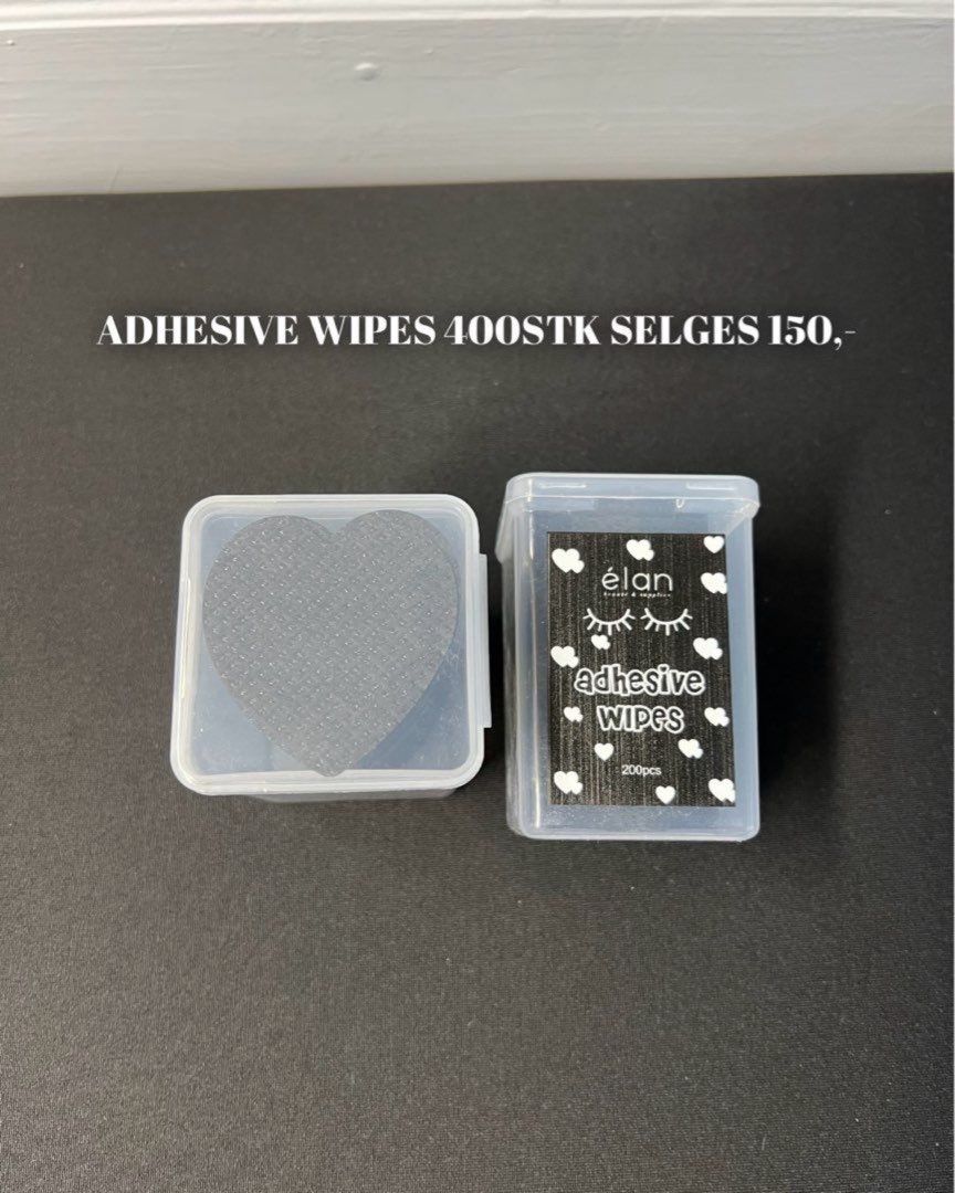 Adhesive wipes