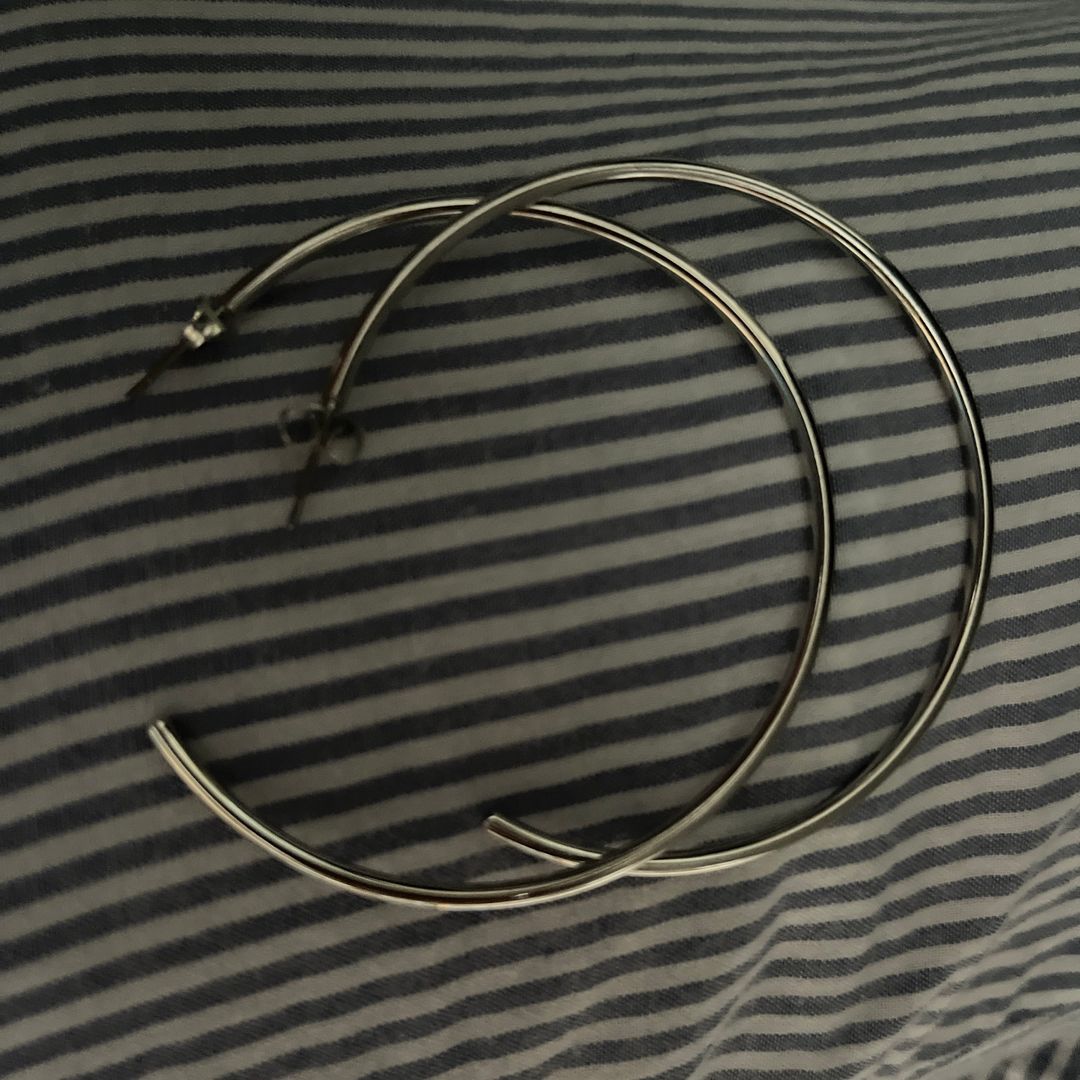 «Sølv» hoops