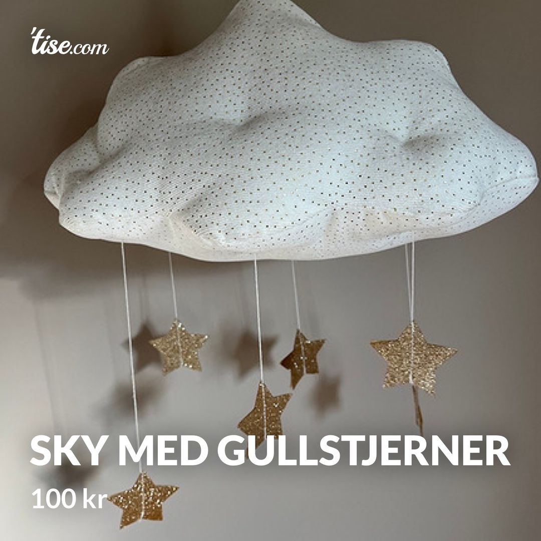 Sky med gullstjerner