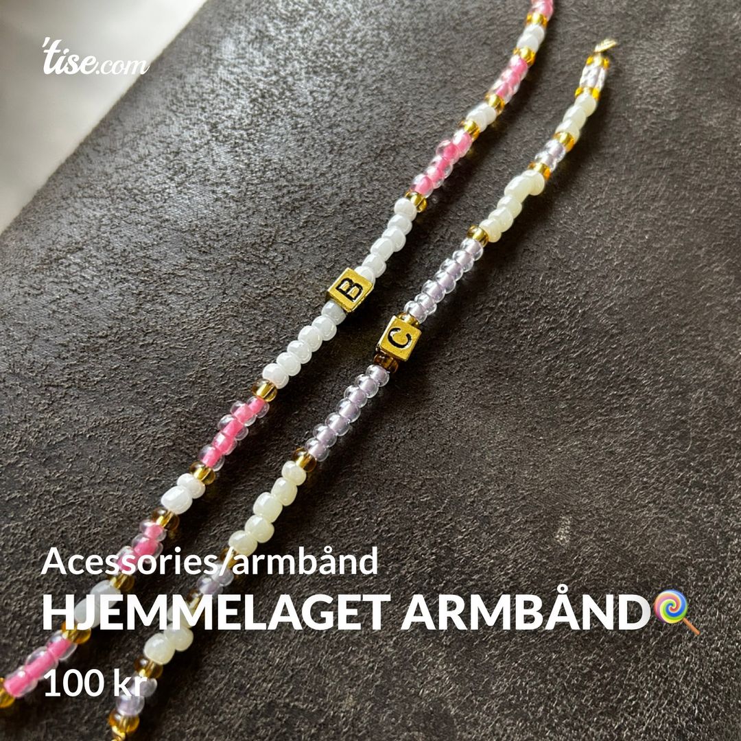 Hjemmelaget armbånd🍭