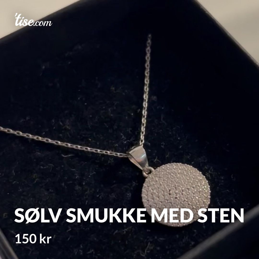 Sølv smukke med sten