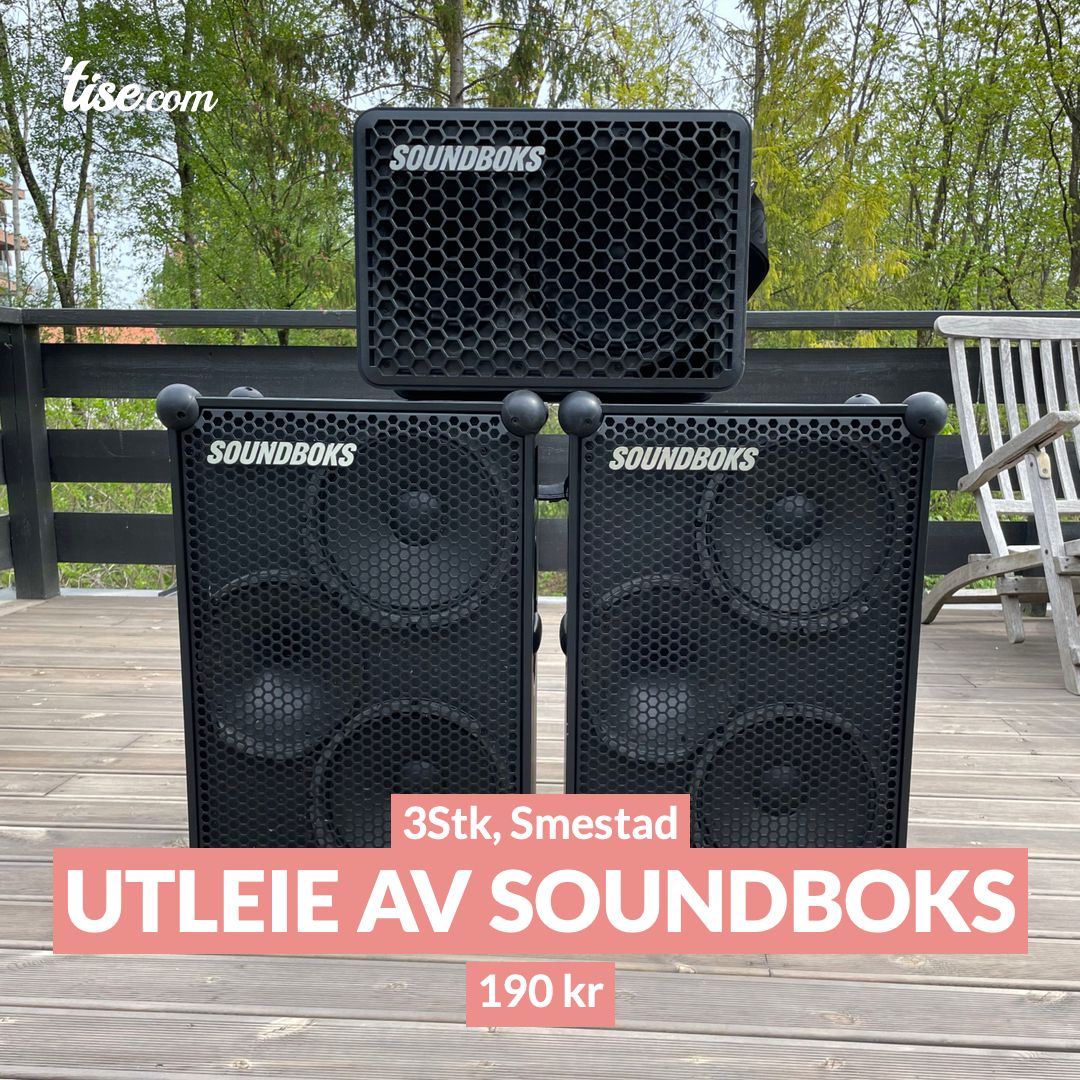 UTLEIE AV SOUNDBOKS