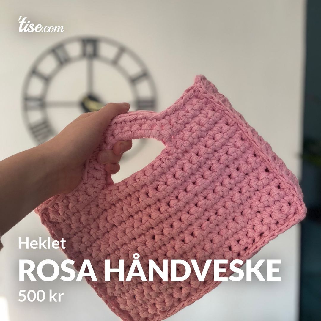 Rosa håndveske