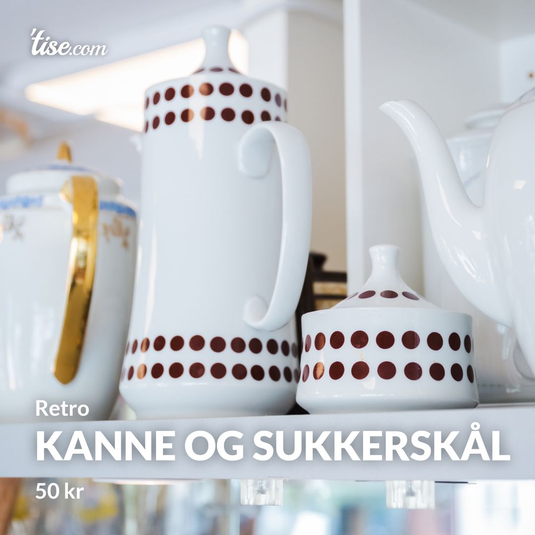 Kanne og sukkerskål