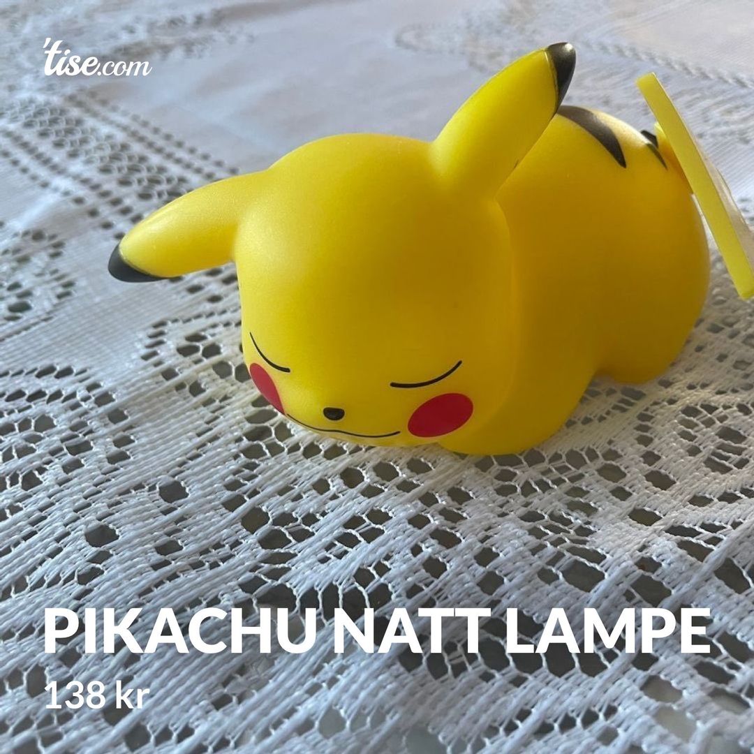 Pikachu Natt lampe