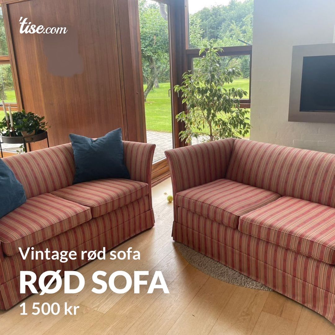 Rød Sofa