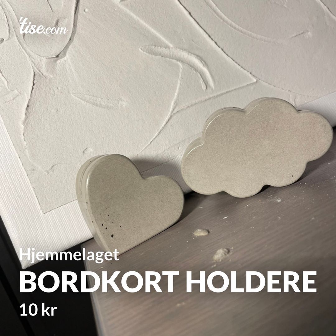 Bordkort holdere